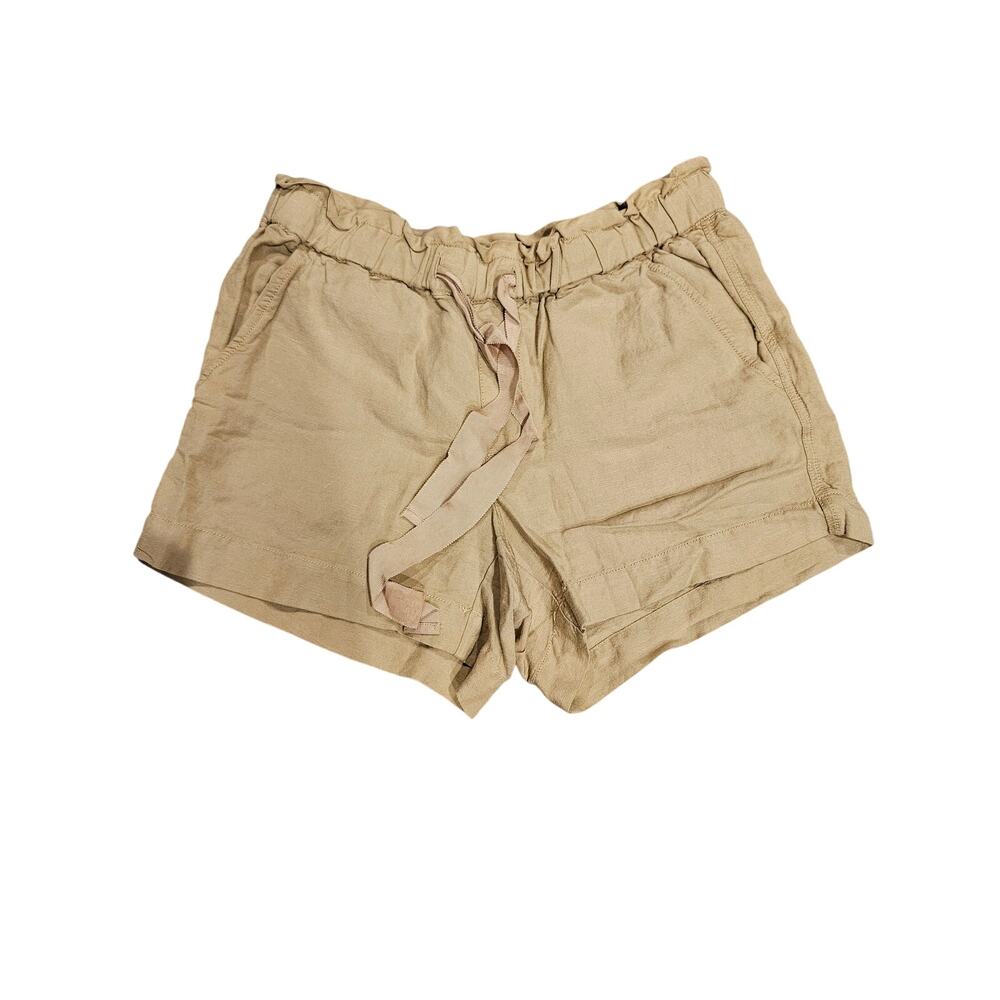Loft khaki tan paperbag shorts stretchy Womens xs bussiness casual minimalist